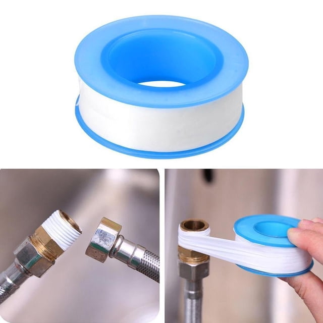 2 cintas selladoras de roscas de PTFE para tuberías, cinta selladora industrial para cabezal de ducha y sellado de tuberías (0,8 x 470 pulgadas)
