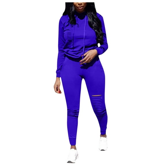 Aayomet Hoodies For Women Plain Women Sweatshirts Womens Cute Sweatshirts Print Long Sleeve Hoodie Pullover Tops,Blue XL