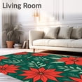 thumbnail image 2 of ODIKA 8'x10' Machine Washable Non-Slip Area Rug, Enchanted Wonderland Yuletide Hearth High Traffic Rug, Red, 623362, 2 of 7