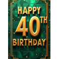 thumbnail image 4 of Gorgeous Golden Happy 40th Birthday Banner Background Backdrop Party Supplies Decors Photography Props for Birthday Parties Celebrations Events and Photo Shoots, 4 of 8
