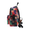 thumbnail image 4 of FORMRS School Backpack with Front Zippered Pocket 12" Student Travel Daypack, Red and Purple Plaid Pattern, 4 of 6