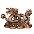 thumbnail image 1 of 2024 Feng Shui Dragón Estatua Resina Atraer Riqueza Modelo para El (S Marrón Oscuro), 1 of 9