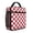 Red and White, variant on Black and White Checkered Pattern Insulated Lunch Bag Teens,Lunch Box for Men Women for Work,Picnic or Travel,10.2x9.5x4.3 Inches,8 Can Capacity