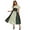 Green, variant on Renaissance Color Block Dress Vintage Lace-Up Corset Medieval Maxi Dress for Halloween Cosplay Party
