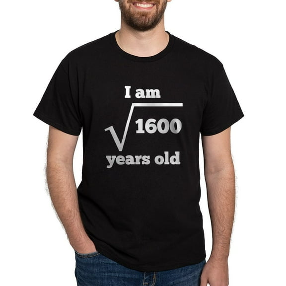 CafePress - 40Th Birthday Square Root T Shirt - Men's Classic Graphic Cotton T-Shirt