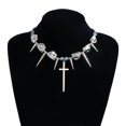 YIEMEEN Retro Spikes Rivet Necklace Vintage Party Neck Jewelry Bead ...