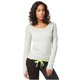 thumbnail image 1 of Aeropostale - Camiseta básica con capucha para mujer, color gris, XS Aeropostale Camiseta básica, 1 of 2