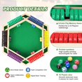 thumbnail image 2 of Juego Shut the Box Uowivi para 6 jugadores con tablero de madera y 16 dados, 2 of 7