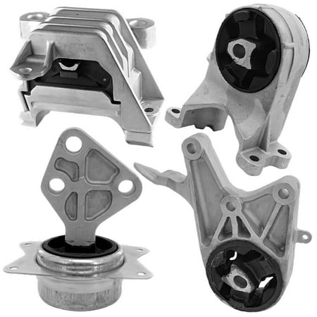 4M Auto Parts Rear Left Front Left Left Automatic Transmission Mounts (6 Speed Only) & Hydraulic Right Engine Mount 4PCS Set 3212 3213 3118 3267. A5503 A5504 A5398 A5598