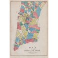 thumbnail image 3 of New York Common Council, 17x24 Black Modern Framed Museum Art Print Titled - Map of the City of New York showing original high water line and the location of different Farms and, 3 of 5