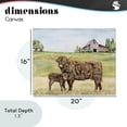 thumbnail image 3 of Highland Cow And Calf Canvas Wall Art, design by Jean Plout, 3 of 8