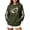 A793 Army Green, variant on Yuncity Women'S Hoodies Game Day Football Print With Pockets Fall Winter Fleece Long Sleeve Pullover Hooded Sweatshirt Casual Relaxed Fit Outdoor Tops