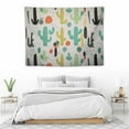 thumbnail image 3 of ONETECH  Tapestry Hawaiian Pattern Cactus Abstract Drawing Fashion Elements Indian Jungle Nature Print Summer Garden Beach Tapestry Funny Tapestry for Living Room Bedroom, 3 of 7