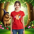 thumbnail image 3 of Playera CapyHada – La Capybara Más Mágica del Bosque Ropa Fashion Para Mujer Color Rojo Talla Extra Grande Marca Emil SaEs, 3 of 4