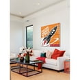 thumbnail image 4 of Marmont Hill - "I Need More Space" Painting Print on White Wood, 4 of 5