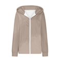 thumbnail image 6 of Womens Lightweight Active Long Sleeve Hoodies Casual Zip Up Sweatshirts Relaxed Fit Fall Jackets Coat with Pockets, 6 of 6