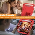 thumbnail image 5 of Dteck Case for iPad Air 11 Inch (M3/M2) 2025/2024, iPad Air 11 Inch Kids Case with Kickstand and Pencil Holder for Pencil Pro/USB-C, Lightweight EVA Shockproof Protective Cover for Boys Girls,Red, 5 of 5