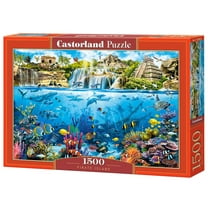 1500 Piece Jigsaw Puzzles, Pirate Island, Ocean and coral life, Adult Puzzles, Castorland C-152049-2