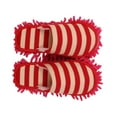 thumbnail image 7 of WEUVEB Red Chenille Microfiber Mop Slippers for Home Floor Cleaning, Anti-Skid, , Comfortable, Size Large, 7 of 7
