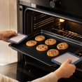 thumbnail image 5 of Silicone Fiberglass Baking Mat, Non Stick Heat Resistant Oven Liner 8.3x8.3 Inch (21x21cm) Gray, Reusable Dishwasher Safe Baking Tray Liner for Oven Cooking, 5 of 6