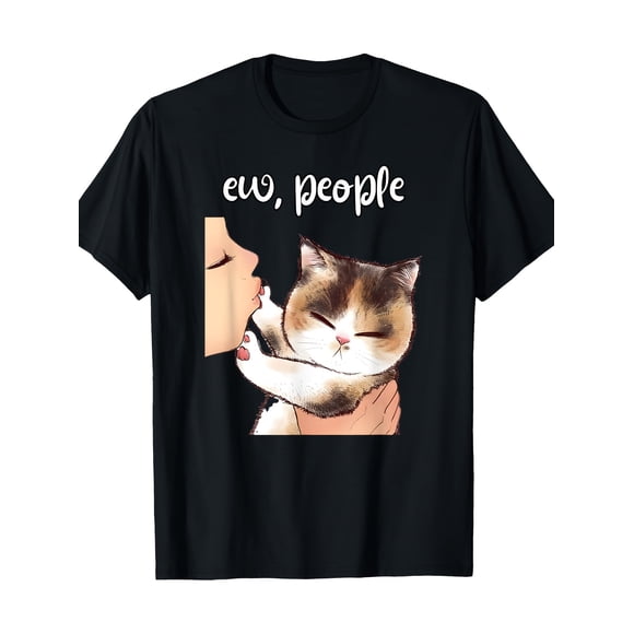 Men's Cat Lover T Shirt Fun EVO People Graphic Print