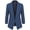 WSK2324-DENIM, variant on Women's 3/4 Sleeve Blazer Open Front Cardigan Jacket Work Office Blazer S BLACK