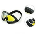 thumbnail image 4 of Dirt Bike Goggles Padded Soft Foam Tinted ATV/Snowmobile Large Clear/Dark/Yellow, 4 of 5