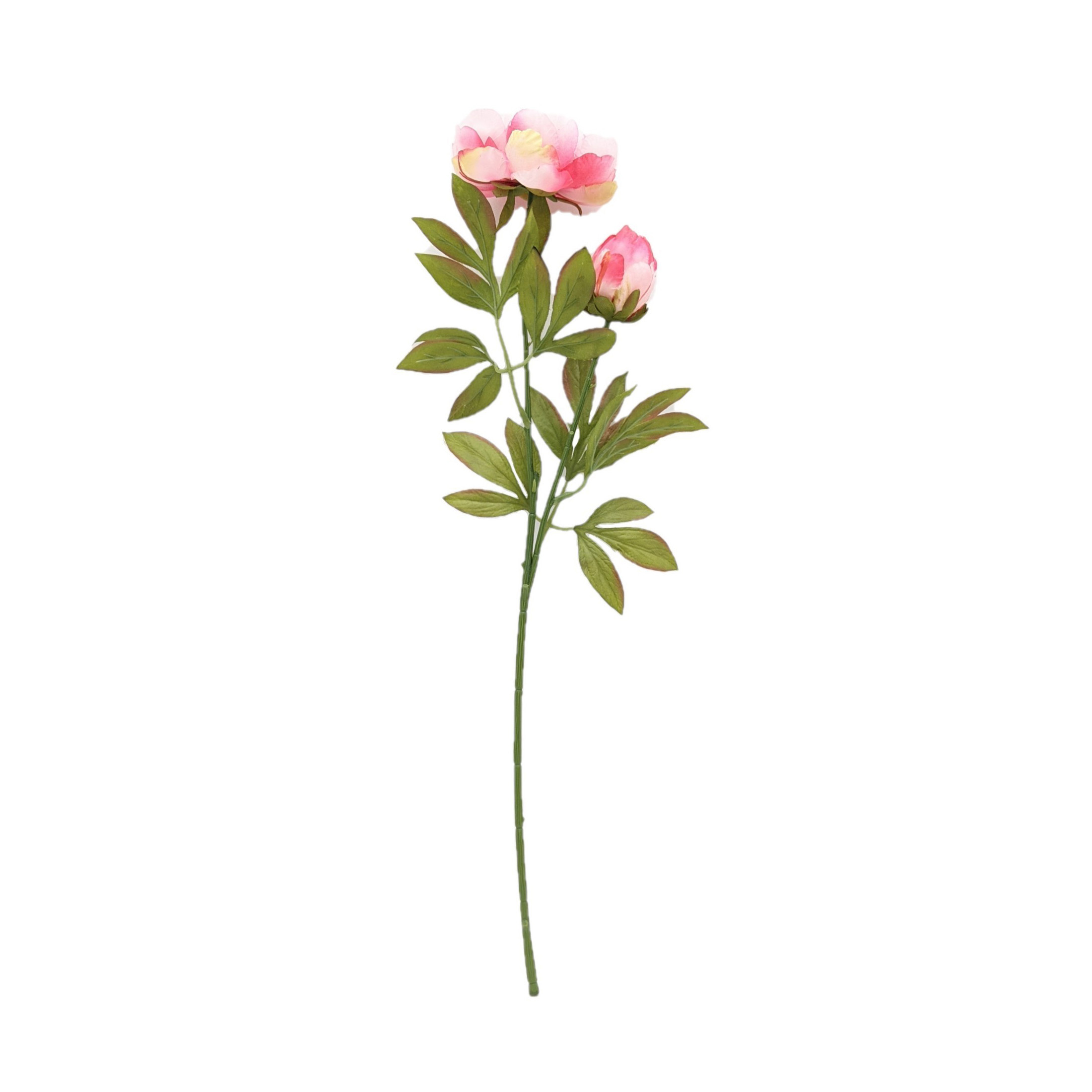Mainstays 27 inch Tall Artificial Pink Peony Flower Indoor Stem, Size: 27 inch