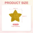 thumbnail image 2 of 1.4"x1.4" Star Foam Stickers, 240Pcs EVA Self Adhesive Glitters Foam Shape Sticker Craft Supplies for Scrapbook Card DIY Making Home Decor, Golden, 2 of 7