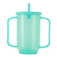 thumbnail image 1 of Adult Sippy Cup, 350ML Heat Resistant Convalescent Feeding Cup 2 Handles Easy To Use  for Disabled Patients, 1 of 7