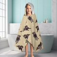 thumbnail image 6 of Cute Labrador Hooded Bath Towel，60"x35" for Ages 3 To 12 Kids, Quick Dry Lightweight Soft Microfiber Hood Beach Towel Cover Up for Kids, 6 of 7