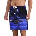 thumbnail image 2 of KLL Steel Skull Men's Casual Summer Beach Shorts Hawaiian Shorts with Pockets-XX-Large, 2 of 5