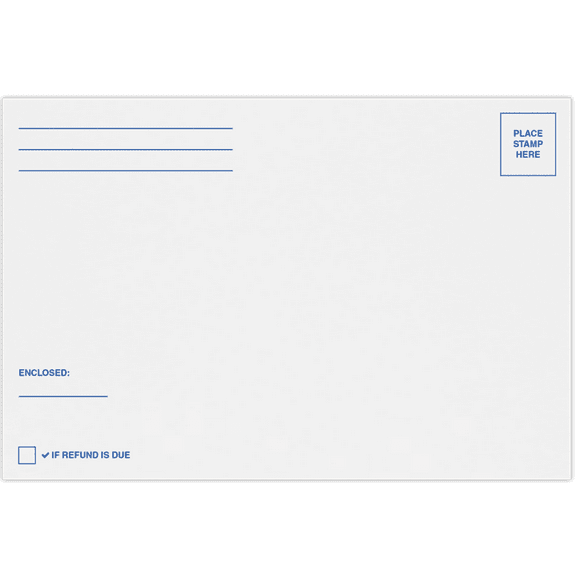LUXPaper 6 x 9 Generic IRS/State Booklet Envelopes, Bright White, 50/Pack