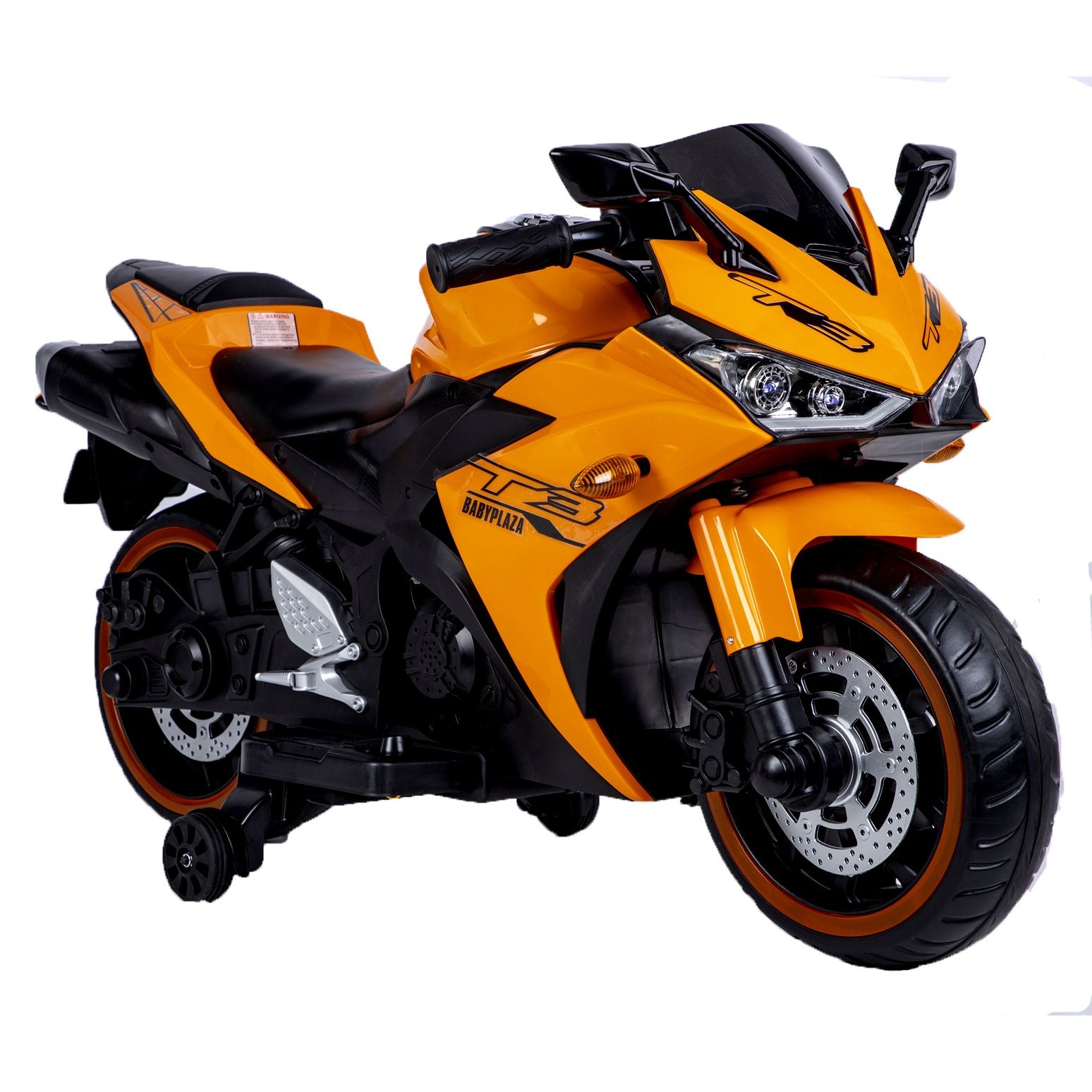 Kids Motorcycle For 3-6, 12V Battery Powered Bike Electric Motorbike, TAMCO Ride on Toys With Training Wheels/Manual throttle/ Drive By Hand /Lighting  Wheels