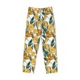 thumbnail image 6 of Daiia Yellow Tulips Men's Sleep Pant with Pockets and Drawstring,Pajama Pants-Small, 6 of 9