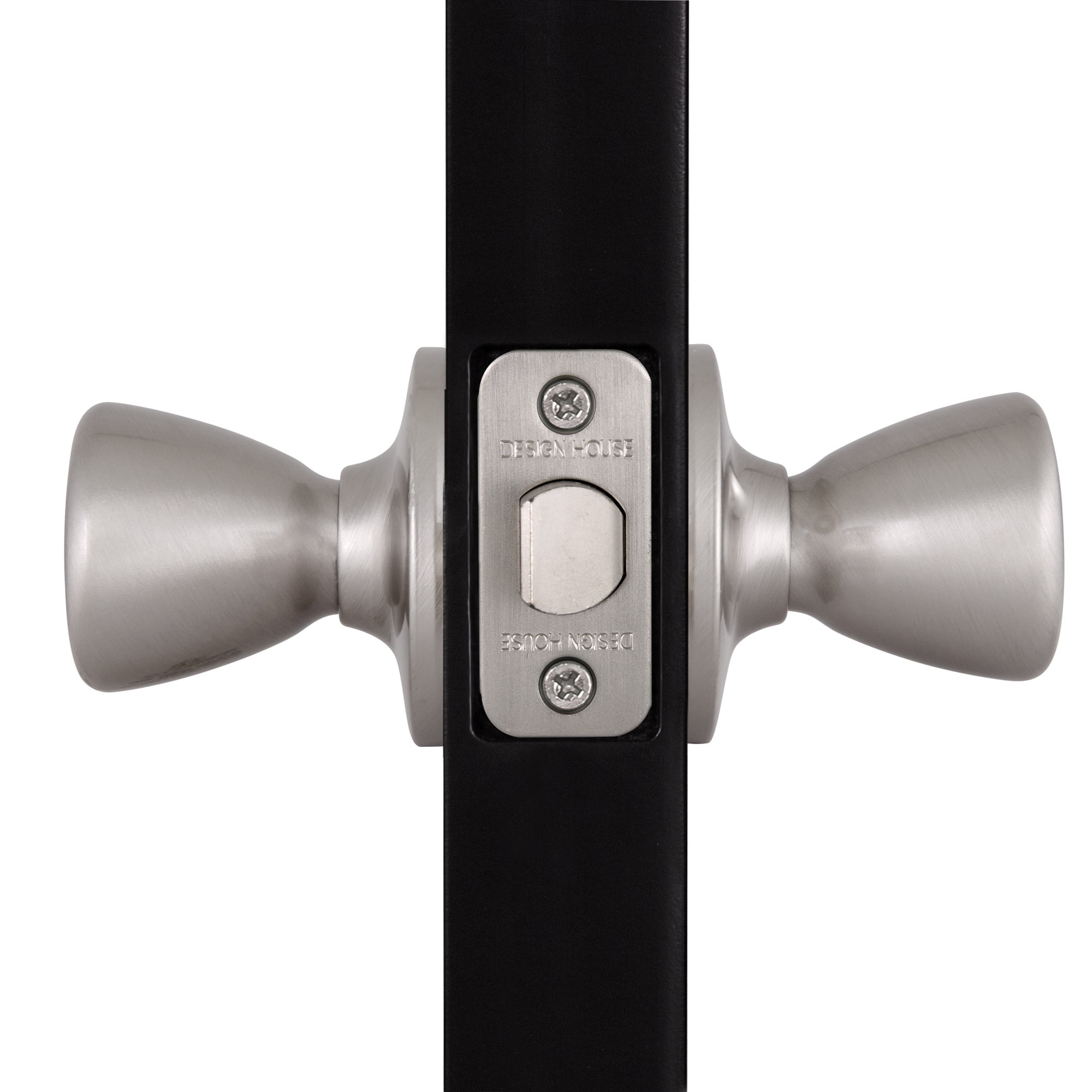 Design House Tulip Non-Locking Passage Hall and Closet Door Knob, Satin Nickel