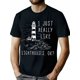thumbnail image 1 of Lighthouse I Just Really Like Lighthouses Seaside Boating T-Shirt-100% Cotton 220g, 1 of 7
