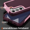 thumbnail image 3 of for S22 Plus Case, Samsung Galaxy S22 Plus Case with Self Healing Flexible TPU Screen Protector[2 Pack], Military Grade Dual-Layer Heavy Duty Case for Galaxy S22 Plus 5G-Pink/Rose Red, 3 of 11