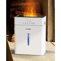 AILINKE 2.64 Gal Large Room Ultrasonic Warm and Cool Mist Humidifier, Flame Light Design