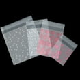 thumbnail image 3 of 100pcs Plastic Transparent Cellophane Candy Bags Self Adhesive White Polka Dot Candy Cookie Gift Bags For Wedding Birthday Party, 3 of 10