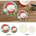 thumbnail image 4 of FREEAMG Christmas Cute Snowman Heat Resistant Trivets Potholders 2PCS,Round Cotton Weave Handmade Pot Holder, Non-Slip Hot Mats Kitchen Dining Plate Mat, 4 of 7