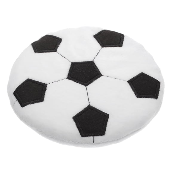 OFFIGAM mini flying disc Soccer-shape Pet Toy Plush Dog Toy Indoor Play 1Pack for Fan Gear