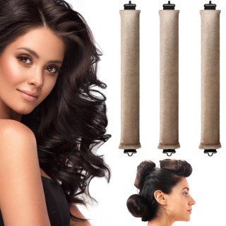 xnicx 47pcs 7'' Hair Curlers Rollers Flexi Rods Flexible Curling Rods Set No