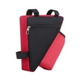thumbnail image 4 of Bolsa para cuadro de bicicleta, bolsa para montar, bolsa de almacenamiento, impermeable, tela Oxford, tubo frontal para ciclismo Rojo con Bolsa Cola Bolsas para cuadro de bicicleta, 4 of 8