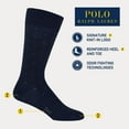 thumbnail image 2 of POLO RALPH LAUREN Men's Assorted Patterns Crew Sock 3 Pair Pack, Black Assorted, Mens Shoe Size 12-17, 2 of 3