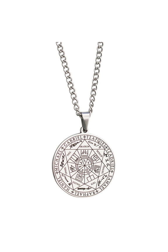 Stainless Steel Necklaces Prayer Amulet Pendant Key Tag Protection Necklaces Jewelry for Son Daughter Religious Gift