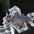 thumbnail image 3 of Exquisite Rhinestone Alloy Animal Jewelry Brooch Owl Design Lapel Pin for Men, 3 of 6