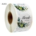 thumbnail image 1 of 500pcs/roll Floral Print Thank You Gift Bag Tags Wedding Party Favor Stickers, 1 of 5