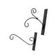 thumbnail image 1 of Barras de plantador de hierro 2pcs Soporte de pared de carga pesada Múltiple pendiente rústica de pendiente rústica ganchos de jardín de jardín para c, 1 of 8