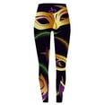 thumbnail image 4 of Arlun Carnival Leggings for Women Women's Carnival Colorful Feather Print Casual Sports Yoga Pants Fashion High Waisted Stretch Casual Leggings Gold XXL, 4 of 4